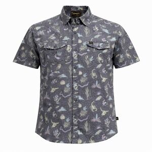 Howler Brothers Shirt Mens XL Gray H Bar B Pearl Snap Western Desert UFO Casual